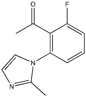 1-[2-fluoro-6-(2-methyl-1H-imidazol-1-yl)phenyl]ethan-1-one Structure