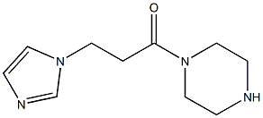 1-[3-(1H-imidazol-1-yl)propanoyl]piperazine Structure