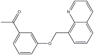 1-[3-(quinolin-8-ylmethoxy)phenyl]ethan-1-one