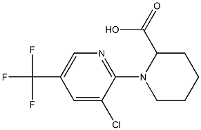 1-[3-chloro-5-(trifluoromethyl)pyridin-2-yl]piperidine-2-carboxylic acid Structure