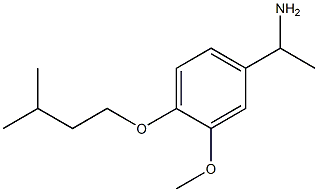 1-[3-methoxy-4-(3-methylbutoxy)phenyl]ethanamine Structure