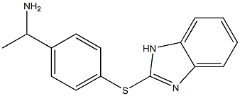 1-[4-(1H-1,3-benzodiazol-2-ylsulfanyl)phenyl]ethan-1-amine Structure