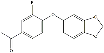 1-[4-(2H-1,3-benzodioxol-5-yloxy)-3-fluorophenyl]ethan-1-one
