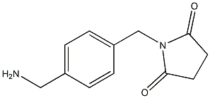 1-[4-(aminomethyl)benzyl]pyrrolidine-2,5-dione Structure