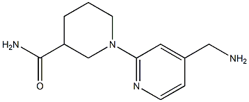 1-[4-(aminomethyl)pyridin-2-yl]piperidine-3-carboxamide Structure