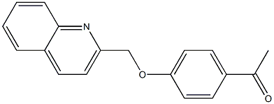 1-[4-(quinolin-2-ylmethoxy)phenyl]ethan-1-one