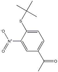 1-[4-(tert-butylsulfanyl)-3-nitrophenyl]ethan-1-one Structure