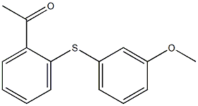 1-{2-[(3-methoxyphenyl)sulfanyl]phenyl}ethan-1-one|