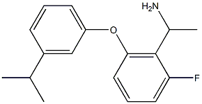 1-{2-fluoro-6-[3-(propan-2-yl)phenoxy]phenyl}ethan-1-amine Structure
