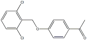 1-{4-[(2,6-dichlorophenyl)methoxy]phenyl}ethan-1-one Struktur