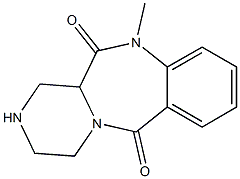 11-methyl-1,3,4,12a-tetrahydropyrazino[2,1-c][1,4]benzodiazepine-6,12(2H,11H)-dione Structure