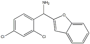 1-benzofuran-2-yl(2,4-dichlorophenyl)methanamine Struktur