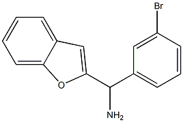 1-benzofuran-2-yl(3-bromophenyl)methanamine Struktur