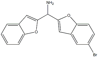 1-benzofuran-2-yl(5-bromo-1-benzofuran-2-yl)methanamine 结构式