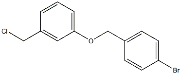 1-bromo-4-[3-(chloromethyl)phenoxymethyl]benzene Structure