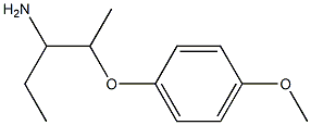 1-ethyl-2-(4-methoxyphenoxy)propylamine Structure