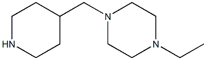 1-ethyl-4-(piperidin-4-ylmethyl)piperazine 结构式
