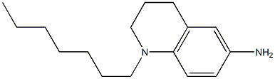 1-heptyl-1,2,3,4-tetrahydroquinolin-6-amine Structure