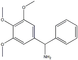 1-phenyl-1-(3,4,5-trimethoxyphenyl)methanamine Struktur