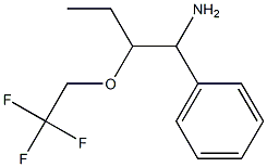 1-phenyl-2-(2,2,2-trifluoroethoxy)butan-1-amine Struktur