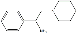 1-phenyl-2-piperidin-1-ylethanamine Struktur