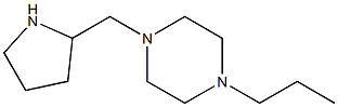 1-propyl-4-(pyrrolidin-2-ylmethyl)piperazine Structure