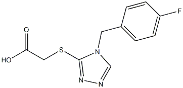 2-({4-[(4-fluorophenyl)methyl]-4H-1,2,4-triazol-3-yl}sulfanyl)acetic acid