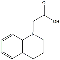 2-(1,2,3,4-tetrahydroquinolin-1-yl)acetic acid Struktur