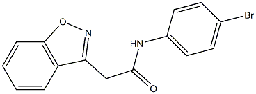 2-(1,2-benzisoxazol-3-yl)-N-(4-bromophenyl)acetamide 结构式