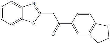 2-(1,3-benzothiazol-2-yl)-1-(2,3-dihydro-1H-inden-5-yl)ethan-1-one