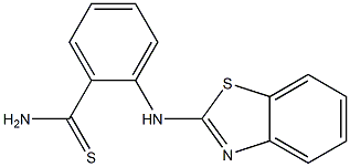 2-(1,3-benzothiazol-2-ylamino)benzene-1-carbothioamide Structure