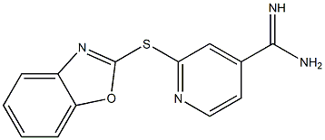 2-(1,3-benzoxazol-2-ylsulfanyl)pyridine-4-carboximidamide
