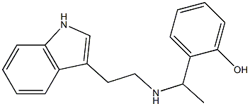 2-(1-{[2-(1H-indol-3-yl)ethyl]amino}ethyl)phenol|