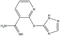 2-(1H-1,2,4-triazol-5-ylsulfanyl)pyridine-3-carboximidamide