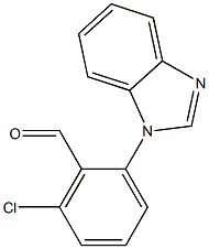 2-(1H-1,3-benzodiazol-1-yl)-6-chlorobenzaldehyde Structure
