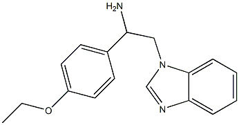 2-(1H-benzimidazol-1-yl)-1-(4-ethoxyphenyl)ethanamine Structure