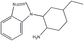 2-(1H-benzimidazol-1-yl)-4-ethylcyclohexanamine Struktur