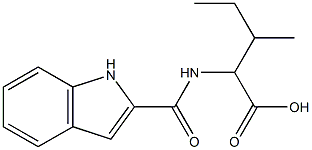 2-(1H-indol-2-ylformamido)-3-methylpentanoic acid 结构式