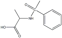 2-(1-phenylacetamido)propanoic acid Structure