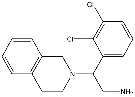 2-(2,3-dichlorophenyl)-2-(1,2,3,4-tetrahydroisoquinolin-2-yl)ethan-1-amine Struktur