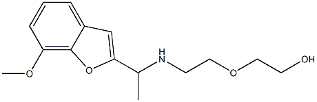 2-(2-{[1-(7-methoxy-1-benzofuran-2-yl)ethyl]amino}ethoxy)ethan-1-ol Structure