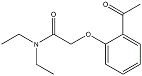 2-(2-acetylphenoxy)-N,N-diethylacetamide Structure