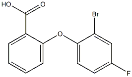 2-(2-bromo-4-fluorophenoxy)benzoic acid Structure