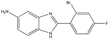 2-(2-bromo-4-fluorophenyl)-1H-benzimidazol-5-amine Structure