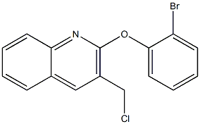 2-(2-bromophenoxy)-3-(chloromethyl)quinoline Structure
