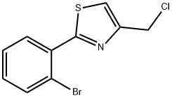 2-(2-bromophenyl)-4-(chloromethyl)-1,3-thiazole, 953907-60-3, 结构式