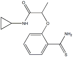 2-(2-carbamothioylphenoxy)-N-cyclopropylpropanamide