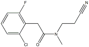 2-(2-chloro-6-fluorophenyl)-N-(2-cyanoethyl)-N-methylacetamide|