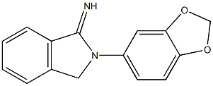 2-(2H-1,3-benzodioxol-5-yl)-2,3-dihydro-1H-isoindol-1-imine 化学構造式