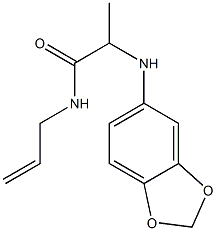 2-(2H-1,3-benzodioxol-5-ylamino)-N-(prop-2-en-1-yl)propanamide Structure